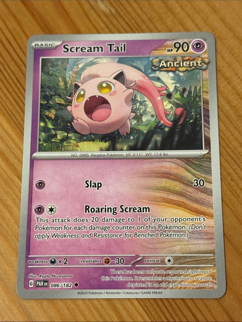 Scream Tail Pokémon Card (086/182) - Basic